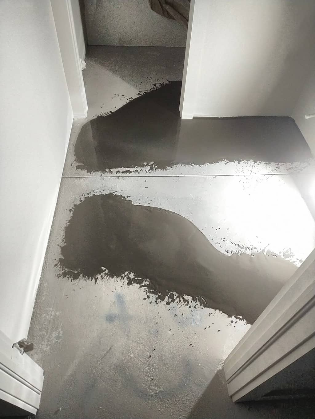 Poured self-leveler