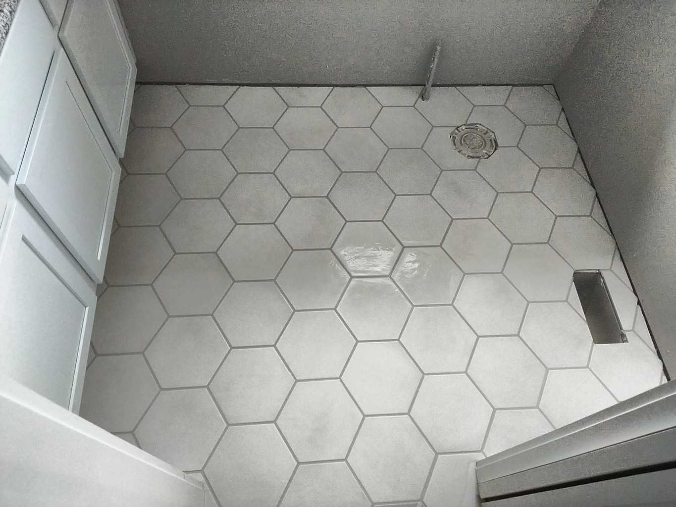Install Large Hexagon Tiles On A Floor, Large Hexagon Tile