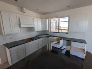 Kitchen backsplash to be set