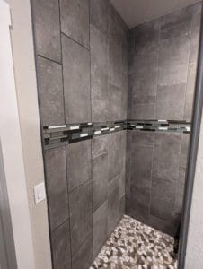 Master shower modifications grouted and finished2