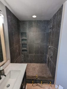 Master shower fully set