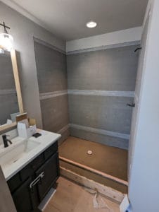 Shower pan completed2