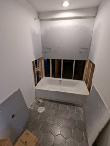 Final basement tub is getting replaced due to damage