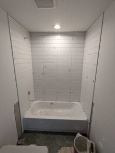 Basement tub surround2 set2