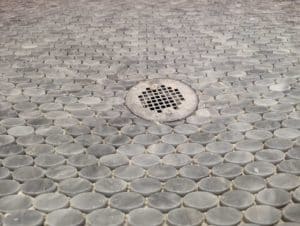 Marble ellipses installed on shower floor2