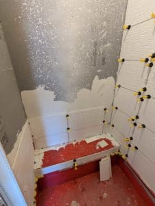 Master shower progress for the day2