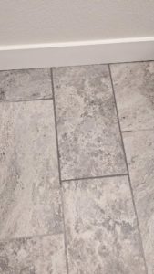 Broken tile replaced