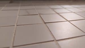 Couple of tiles sticking up in this shower floor