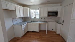 Kitchen backsplash grouted