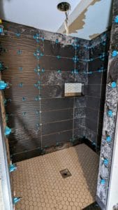 Shower completely installed2