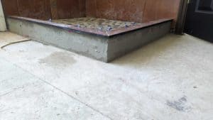 The floor-touching tiles will be installed after the flooring