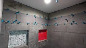 Completed most of the shower - ran short on tile3