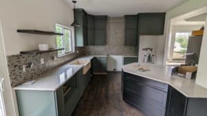 Kitchen backsplash grouted and finished3