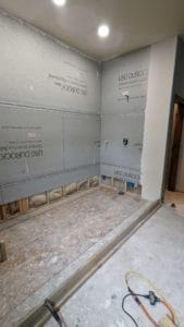 Very big master shower will get tile