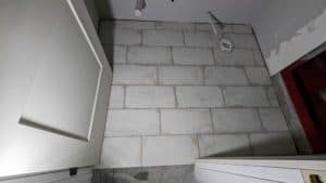 Basement bath2 floor grouted