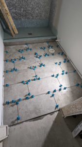 Basement bath floor set