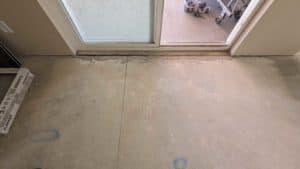 Basement entry floor ground flat