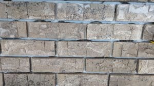 Thin brick closeup