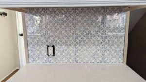 Kitchen backsplash grouted and finished6