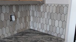 Backsplash inside corner