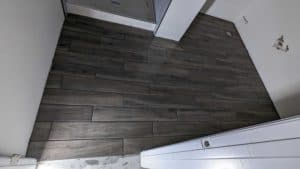 Master floor grouted