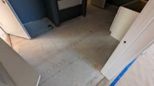 Laundry room floor to be tiled