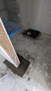 Concrete holes filled/patched