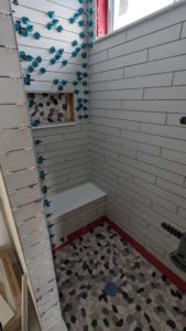 More progress made on master shower