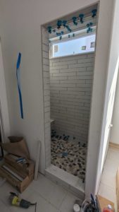 Master shower fully set