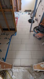 Rest of master bath floor set