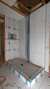 Master shower completely set