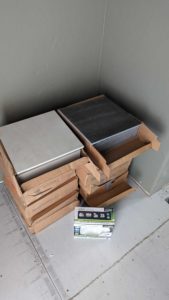 Tiles delivered to house