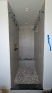 Master shower fully set