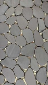 Closeup of pebbles on master shower floor2