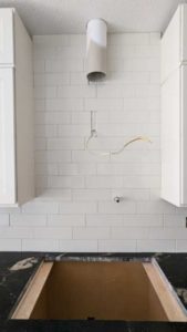 Upstairs kitchen backsplash grouted and finished2