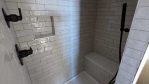 Basement shower 5 grouted and finished