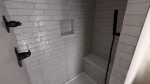 Basement shower 6 grouted and finished