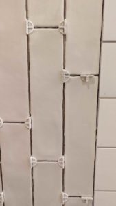 Wavy edge tile is difficult to go smaller grout joints with