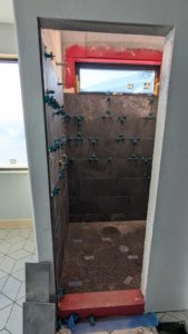 More of master shower installed