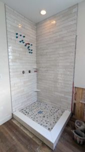 Master shower fully set