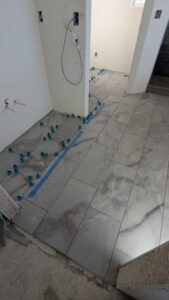 Master bath floor fully set2