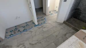 Master bath floor fully set3