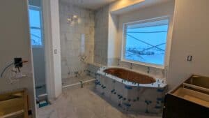 Master bathroom fully set