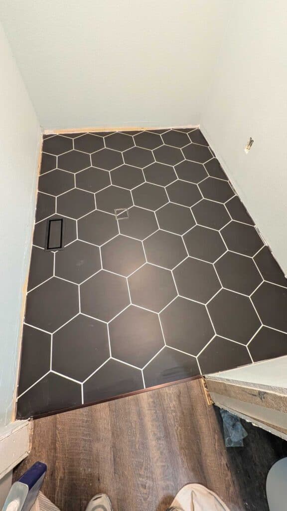 Laundry floor finished Laundry floor finished