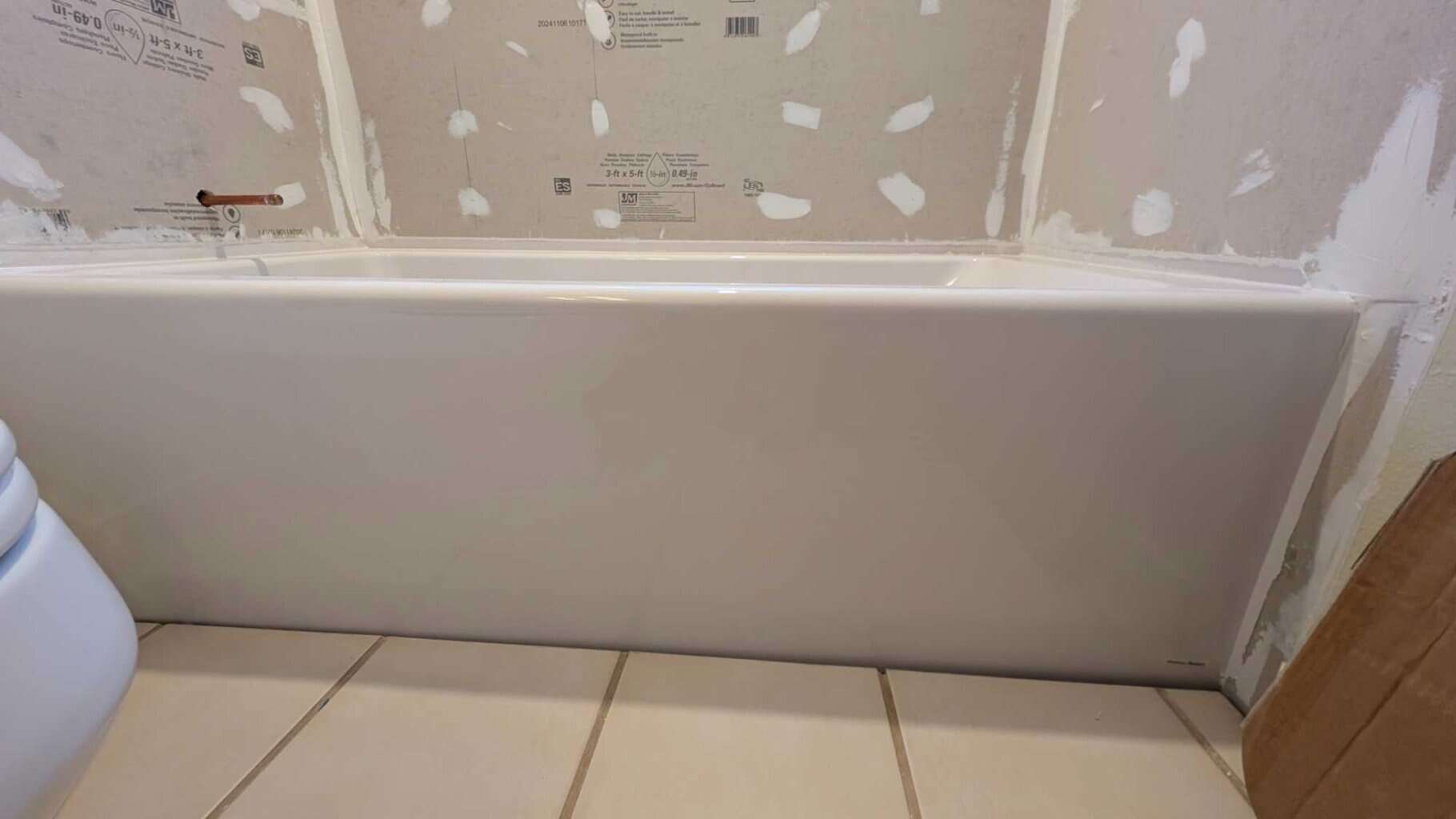 Sealant applied to Goboards3