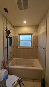 Progress for the day - we're short tile