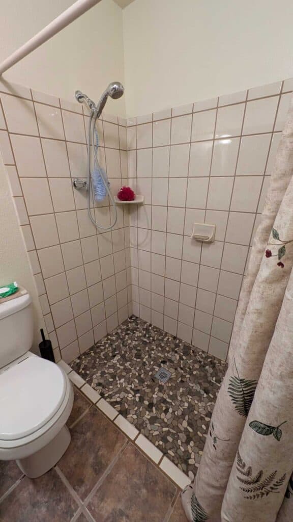Shower floor grouted and finished2 Shower floor grouted and finished2