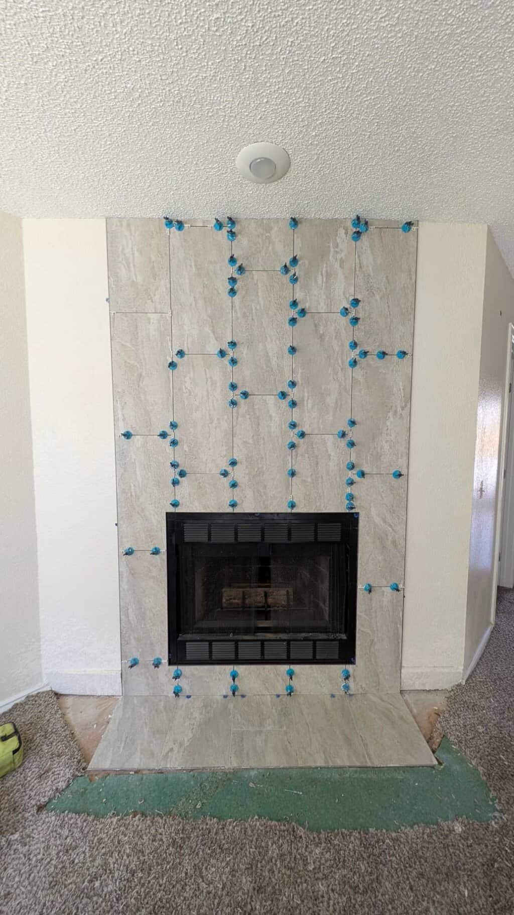 Fireplace surround fully set Fireplace surround fully set