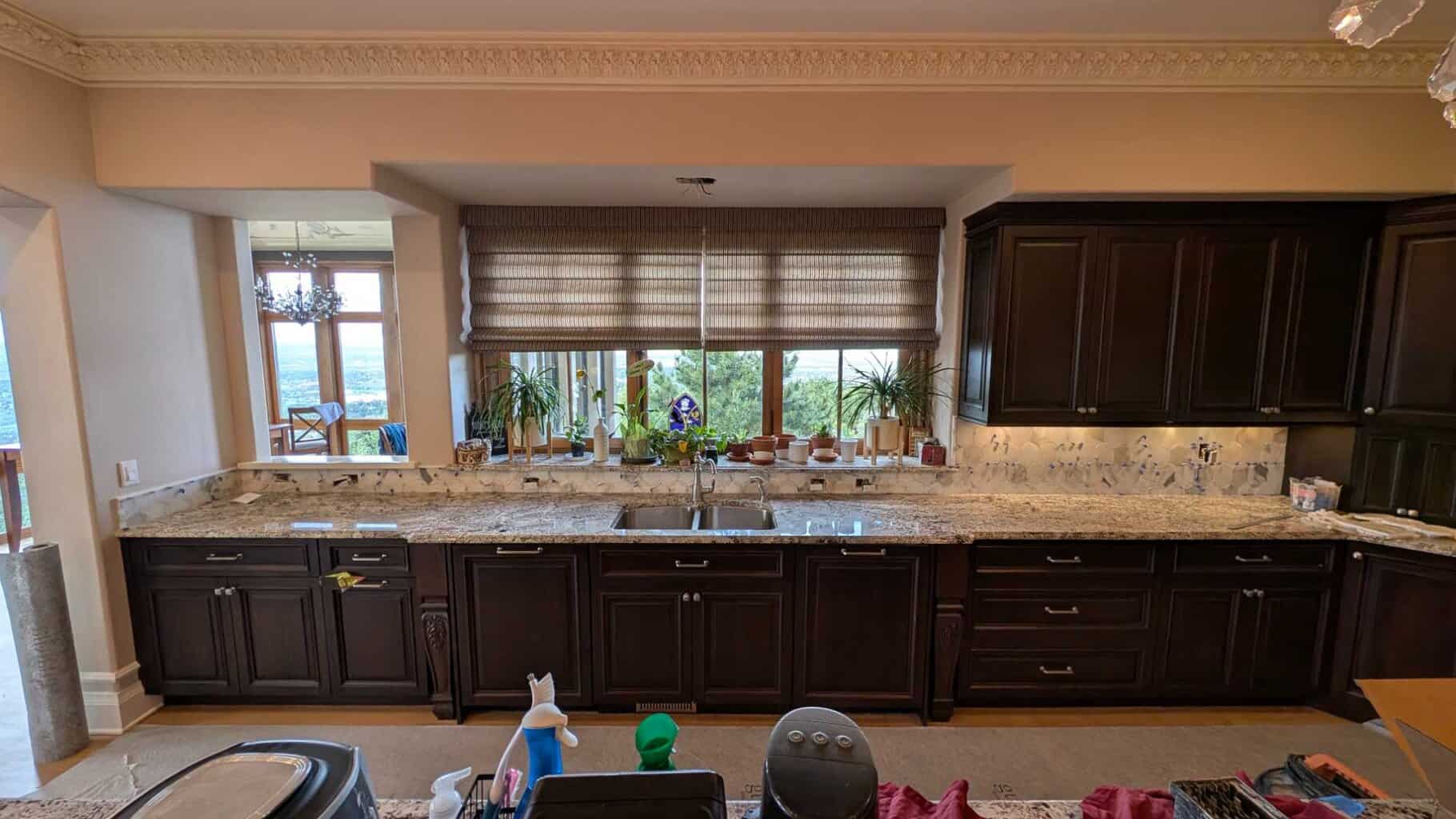 Long wall of backsplash full set Long wall of backsplash full set
