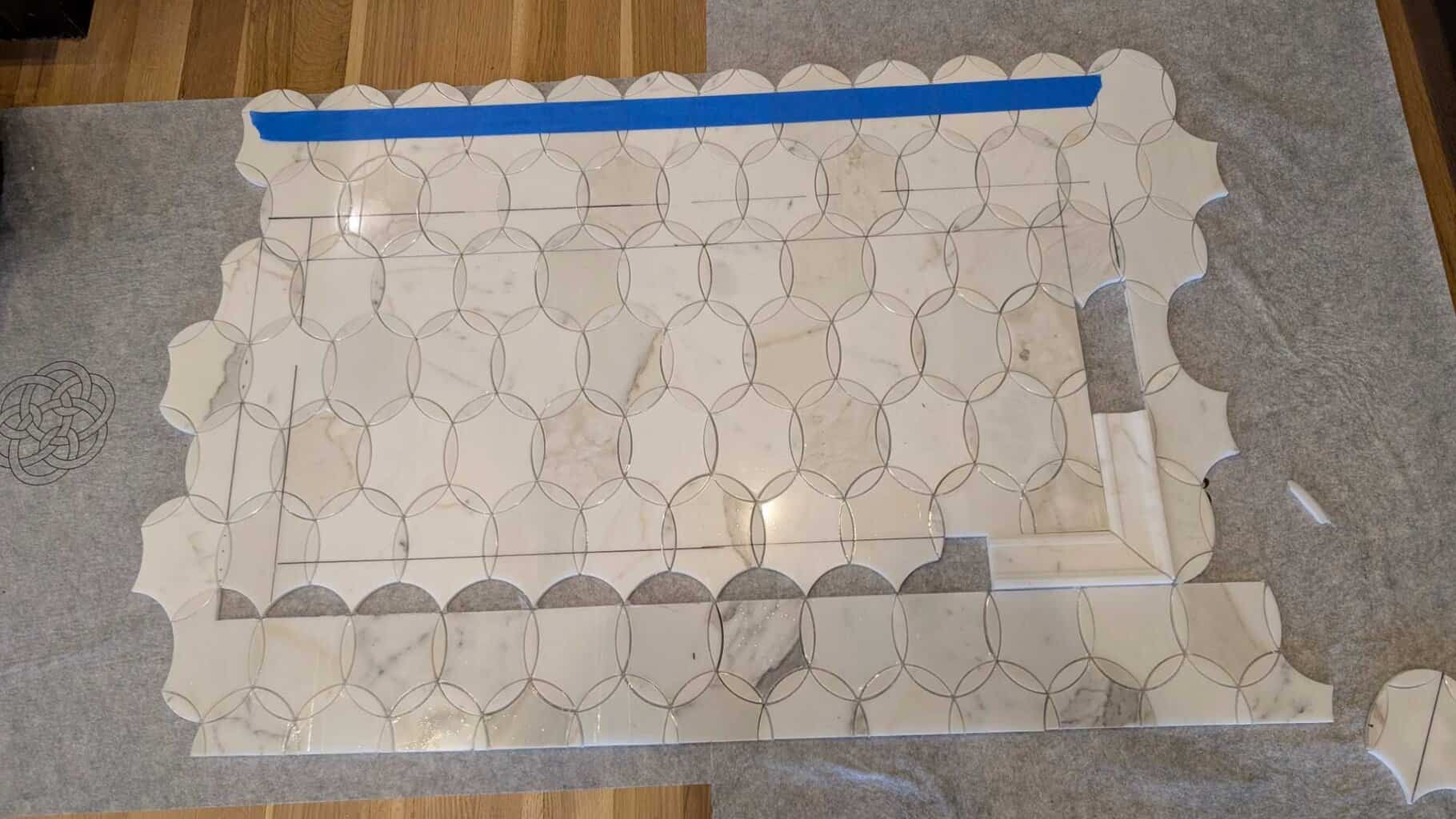 Starting to cut out the parts arounthis slae Starting to cut out the parts arounthis slae